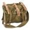 Romanian Military Surplus Combat Shoulder Bag with Leather Straps, Like New