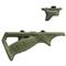 FAB Defense PTK Rubberized M-LOK Angled Foregrip & Thumb Stop Combo, OD Green