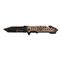 U.S. Marines by MTech M-A1052DT Spring Assisted Knife, Tan