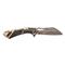 3.75" Wharncliffe blade with stonewash finish