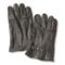 Belgian Military Surplus D3A Leather Gloves, 2 Pairs, New, Black