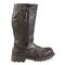 Buckle cinch strap on top of boots, Black