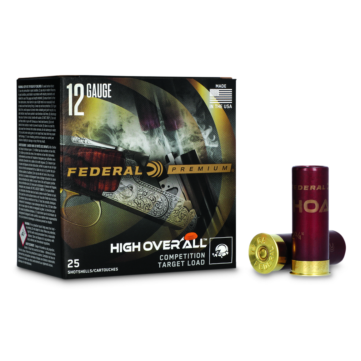 Federal High Over All Target Loads, 12 Gauge, 2 3/4", 1 oz., 25 Rounds
