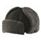 Flaps secure to top of hat, Black