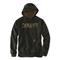 Carhartt Men's Loose Fit Midweight Camo Logo Graphic Hoodie, Black