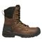 KEEN Utility Men's Independence 8" Waterproof Safety Toe Work Boots, Dark Earth/black