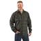 Guide Gear Men's Deacons Bonded Fleece-lined Shirt Jacket, Charcoal/green Plaid