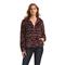 Ariat Women's Real Berber Pullover Hooded Sweatshirt, Mulberry Brown/wild Ginger