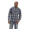 Ariat Men's Hendrick Retro Snap Flannel Shirt, Curacoa