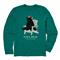 Life Is Good Men's Holiday Adirondack Papa Bear Crusher Shirt, Spruce Green