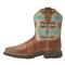 Ariat Women's Shortie Savanna Western Boots, Dry Taupe/turquoise Aztec