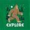 Life is Good Kids' Bigfoot Explore Long Sleeve Crusher Shirt, Kelly Green