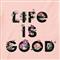 Life is Good Women's LIG Stack Flower Crusher Lite Vee Shirt, Himalayan Pink