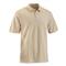 U.S. Military Surplus Tactical Short Sleeve Polo Shirts, 2 Pack, New, Tan