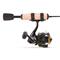Clam Jason Mitchell Dead Meat Graphite Ice Fishing Rod and Reel Combo, 27" Length, Ultra Light Power