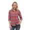Flag & Anthem Women's Larkspur Relaxed Flannel Shirt, Red/blue/charcoal