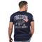 Screen-printed Freedom Jeep graphic on back, Navy