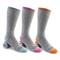 Guide Gear Women's Merino Wool Blend Midweight Boot Socks, 3 Pairs, Aqua/fuchsia/orange