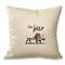 Wooded River Stay Wild Decorative Pillow, Cotton Alabaster