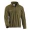 Brooklyn Armed Forces Quarter Zip Heavyweight Fleece Pullover, Olive Drab