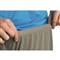 Shockcord-adjustable elastic waist, Steel Gray