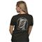Nine Line Women's Fortune Favors The Bold Tee, Heather Gray