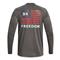 Under Armour Iso-Chill Freedom Back Graphic Long Sleeve Tee, Pitch Gray/white