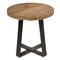 Nest Home Collection Reclaimed Wood Distressed End Table, Round