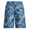 Under Armour Youth Woven Printed Shorts, Glacier Blue/sonar Blue/black