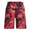 Under Armour Youth Woven Printed Shorts, Black/after Burn/black