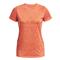 Under Armour Women's Tech Twist Big Logo Gel Short Sleeve, Frosted Orange/orange Tropic/orange Trop