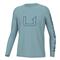 Huk Youth Solar Time Pursuit Long-sleeve Shirt, Crystal Blue