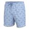 Huk Pursuit Small Palms Volley Swim Shorts, Crystal Blue