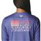 Sublimation printed graphic on back, Violet Sea