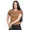 Dovetail Work Like A Mother Crew Neck Tee, Saddle Brown