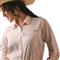 Ariat Women's VentTEK Stretch Shirt, Coral Blush / White Check