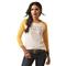 Ariat Women's Serape Stripe T-Shirt, Coconut Milk / Yolk Yellow