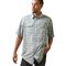 Ariat Men's VentTEK Outbound Classic Fit Short Sleeve Shirt, Fair Aqua