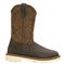 Thorogood Men's American Heritage Wellington Square Toe 11" Work Boots, Crazy Horse / Pebble Brown