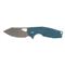 Fox Knives Yaru FX-527 TI Blue Titanium Folding Knife, Blue