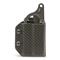 Durable impact-resistant Kydex synthetic sheath, Carbon Fiber Black