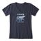 Women's Life is Good® Tie Dye Mama Bear Crusher Tee, Darkest Blue