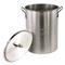 30 quart aluminum pot with cover
