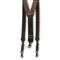 Ariat Distressed Edge Gallus Suspenders, Medium Brown