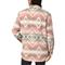 Wrangler Women's Southwestern Print Shirt Jacket, Pink/white/tan