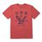 Life is Good USA 1776 Eagle Short-sleeve Tee, Faded Red