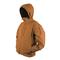 Stand up collar with removable drawstring hood, Coyote