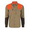 Drake Men's McAlister MST Upland Tech Shirt, Blaze Orange/khaki