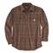 Carhartt Men's Heavyweight Flannel Long Sleeve Shirt, Chestnut