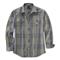 Carhartt Men's Heavyweight Flannel Long Sleeve Shirt, Asphalt